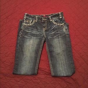 studded boot cut jeans